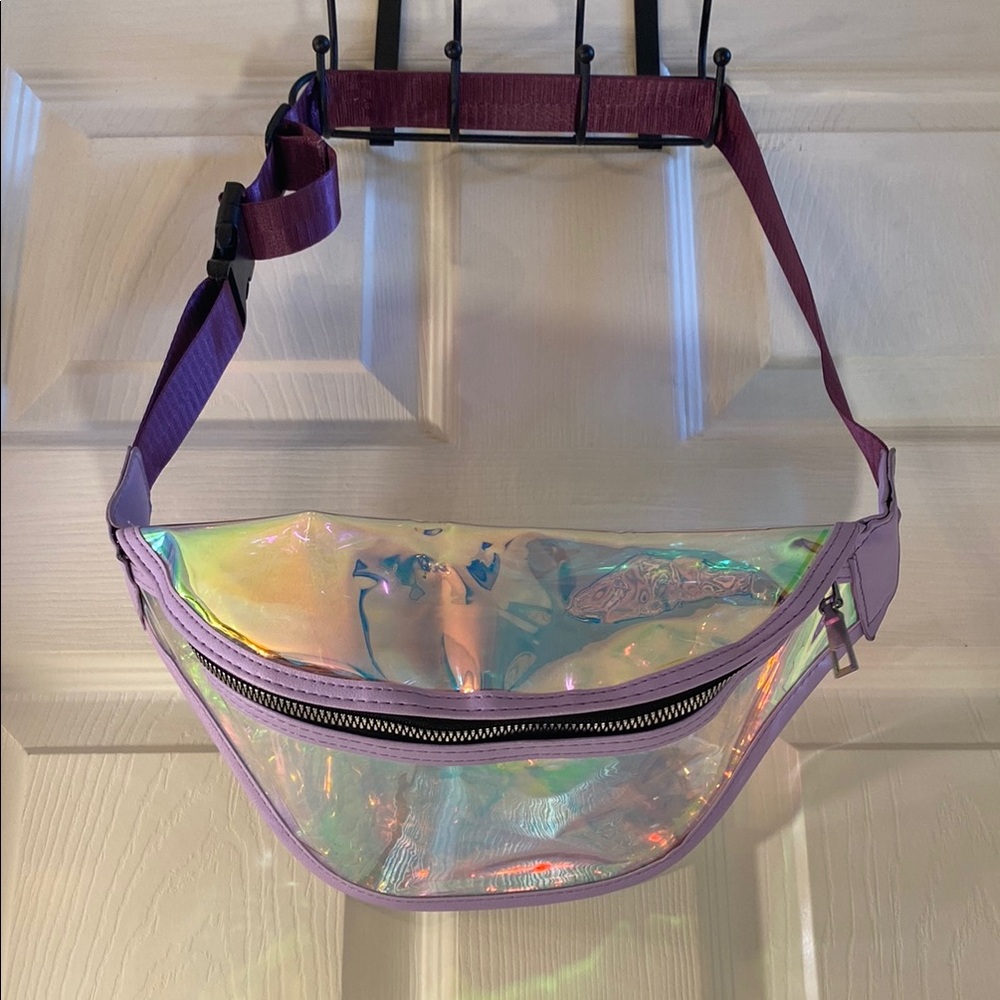 Holographic Iridescent Fanny Belt Bag - Picture 3 of 9